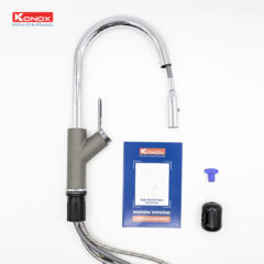 Vòi rửa bát dây rút Ponte Grey